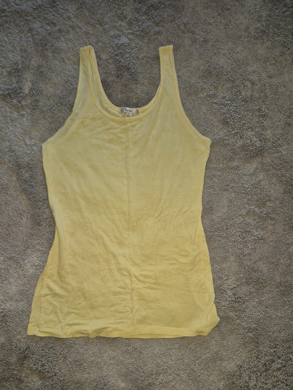 Papaya Women's Yellow Scoop Neck Tank Top